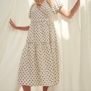 Madewell Polka Dot Wrap Dress
